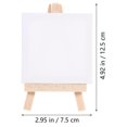 thumbnail image 3 of 6 Sets of Mini Stretched Artist Canvas Art Board White Blank Art Boards Wooden Oil Paint Artwork painting Board(White), 3 of 4