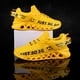 thumbnail image 5 of Zapatillas de deporte para niño, transpirables, antideslizantes, tejido atlético, para caminar, calzado para correr, resistente al desgaste, absorción de impactos, calzado de entrenamiento, amarillo Sweethay  AP003950-03, 5 of 7