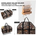 thumbnail image 2 of Portador de leña para leña con asas, bolsa plegable impermeable de tela Oxford para leña para transporte de madera 24*11,8*9,8 pulgadas (camuflaje), 2 of 4