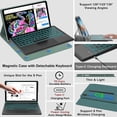 thumbnail image 4 of Tab S10+/S9 FE+ 12.4" Detachable Keyboard Folio, 7 Color Backlit with Trackpad & S Pen Slot, 4 of 8
