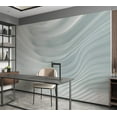 thumbnail image 6 of Tiptophomedecor Background & Patterns Wallpaper Wall Mural - Waving White, 6 of 8