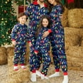 thumbnail image 4 of Usaibhir Christmas Pajamas for Family Matching Colorful Lights Cute Long Sleeve Soft Sleepwear Zip Up One Piece Hooded Funny Christmas Pjs Sets for L(Dad) Multi-color, 4 of 6