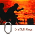 thumbnail image 2 of Greensen 100Pcs Stainless Steel Oval Split Rings Swivel Snap Carp Fishing Tackle Connector, Fishing Tackle, Fishing Split Rings, 2 of 8