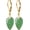 A01, variant on Simple Single Stone Drop Earrings,18K Yellow Gold Plated Natural Geometric Crystal Quartz Gemstone Dangle Earrings for Women[y5317]