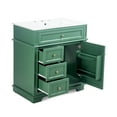 thumbnail image 2 of Christopher Knight Home 30" Bathroom Vanity with Sink, Soft-Close Door, Tip-out Drawer, Green, 2 of 10