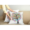 thumbnail image 2 of Ambesonne Tree Throw Pillow Cover 2 Pack, Blooming Flowers Heart, 18", Multicolor, 2 of 5