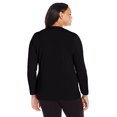 thumbnail image 2 of Just My Size Tee-Shirt à Manches Longues Col en V pour Femmes, 3X, Ébène, 2 of 4