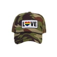 thumbnail image 1 of Gravity Threads LGBTQ+ Love Rainbow Heart Patch Trucker Hat - Camo, 1 of 2