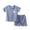Blue, variant on HCNTES Toddler Outfits Summer Girls And Boys T-shirt Baby Suits Clothes Short Sleeve Shirts Shorts Set