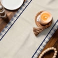 thumbnail image 3 of 4th of July Floral Table Runner 70 Inches, Vintage Roses Blue Plaid Patriotic Bed Runner Dresser Scarves Tabletop for Indoor Outdoor Parties/Ceremony/Banquet, 13" x 70", 3 of 9