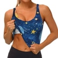 thumbnail image 3 of Fuzoiu Planets And Stars1 Print Women's Sports Vest,U-Back Sports Tank,Gym Vests,Athletic Sleeveless Shirts,Exercise Undershirts,Yoga, Gym, and Dance Wear-Medium, 3 of 8