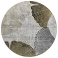 thumbnail image 2 of Addison Rugs Chantille Indoor/Outdoor Transitional Floral Gray Washable Round Rug, 8' x 8', 2 of 6