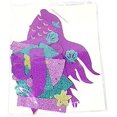 thumbnail image 5 of Mermaid Magical Sparkle Feliz Cumpleaños Banner Favor Mermaid Tema Decoración Fiesta Suministros Afortunado Sencillez, 5 of 5