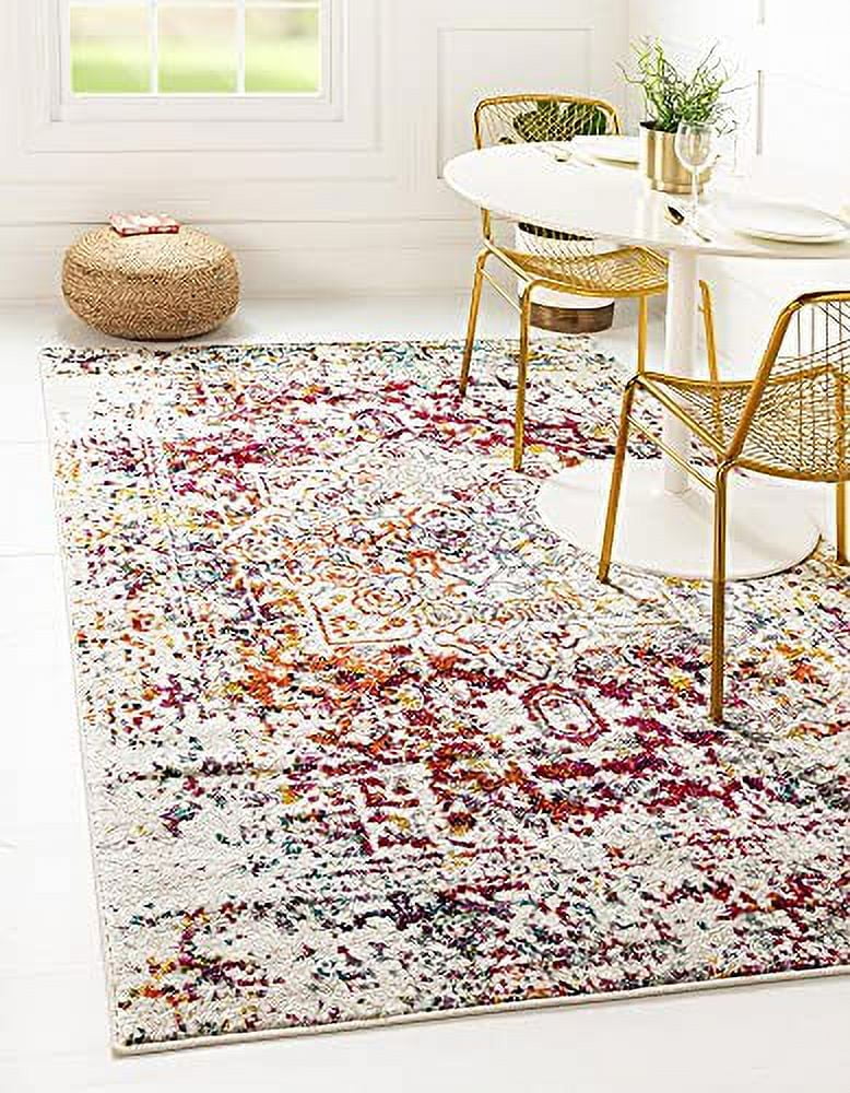 arlington collection rug 4' x 6' multi mediumpile rug perfect for