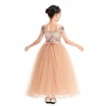 thumbnail image 2 of Ekidsbridal Sequins Off the Shoulder Flower Girl Dresses Communion Baptism Evening Formal Party Gown 322 10, 2 of 6