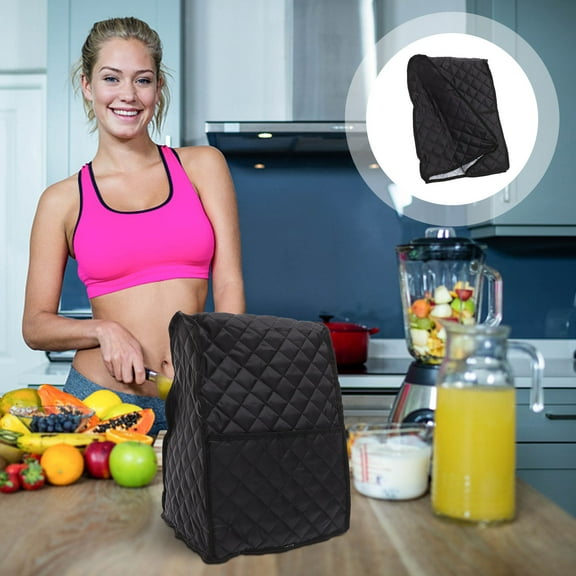 Soimiss Stand Mixer Cover Waterproof Thickened Polyester with Organizer Pocket for Kitchen
