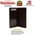 thumbnail image 2 of RFID Blocking Leather Checkbook Cover For Men & Women Checkbook Holder Wallet, 2 of 6