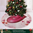 thumbnail image 6 of FMSHPON Valentine's Day Mother's Day Red Heart Love Xmas Christmas Tree Skirt Stand Mat for Holiday Party Decoration Indoor Outdoor 48 inches, 6 of 6