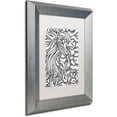 thumbnail image 2 of Trademark Fine Art "Lester the Lion" Canvas Art by Kathy G. Ahrens, White Matte, Silver Frame, 2 of 4
