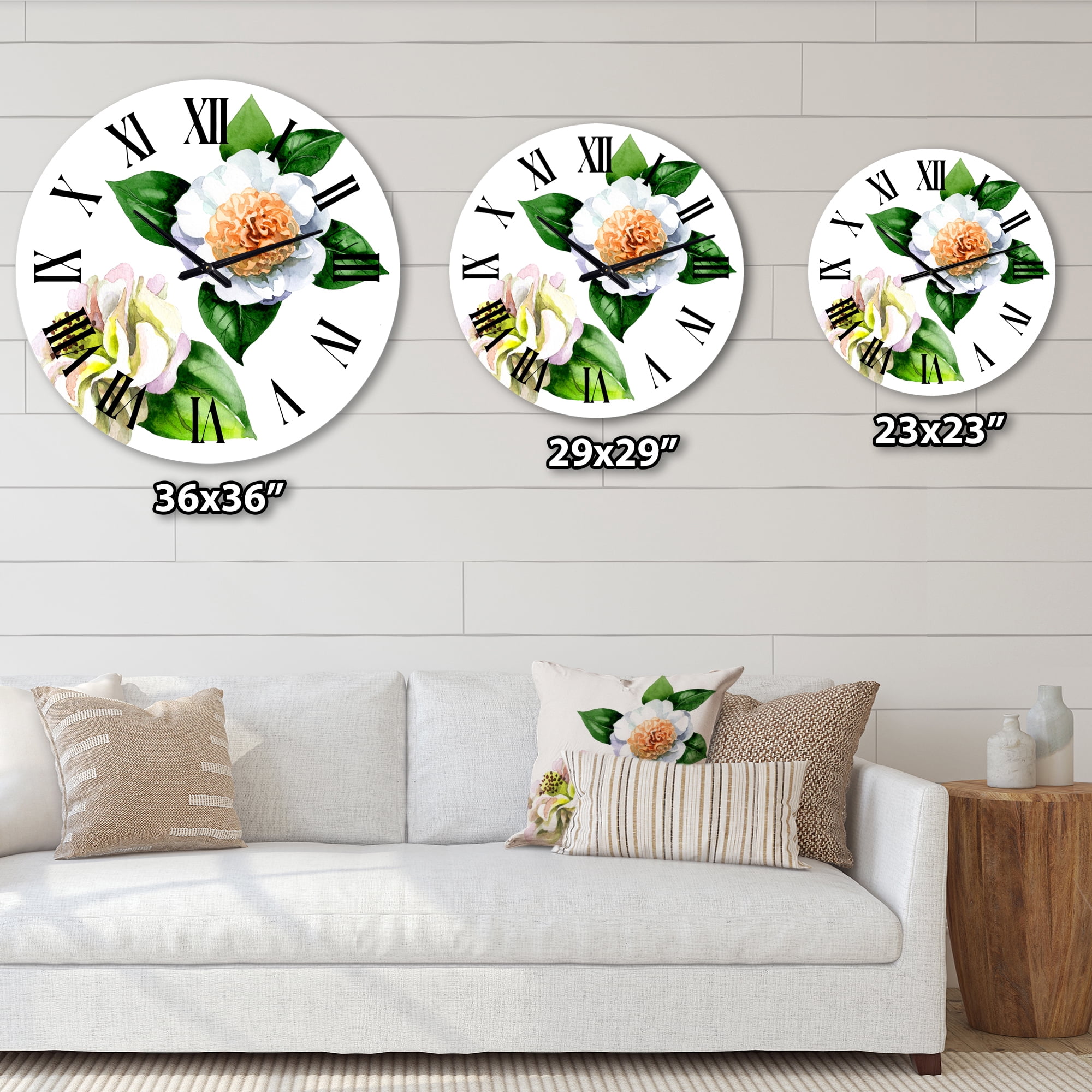Designart 1 in Quartz Traditional Wall Clock