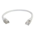 thumbnail image 2 of C2G 6ft Cat6 Ethernet Cable - Snagless Shielded (STP) - White - Patch cable - RJ-45 (M) to RJ-45 (M) - 6 ft - screened shielded twisted pair (SSTP) - CAT 6 - molded, snagless, stranded - white, 2 of 4