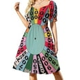 thumbnail image 1 of Rueda de la fortuna rueda de carnaval (programa de juegos) Vestido vestido de verano mujeres lindo vestido Ropa femenina, 1 of 7