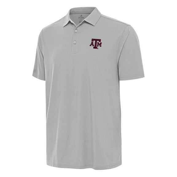 Men's Antigua Gray Texas A&M Aggies Era Polo