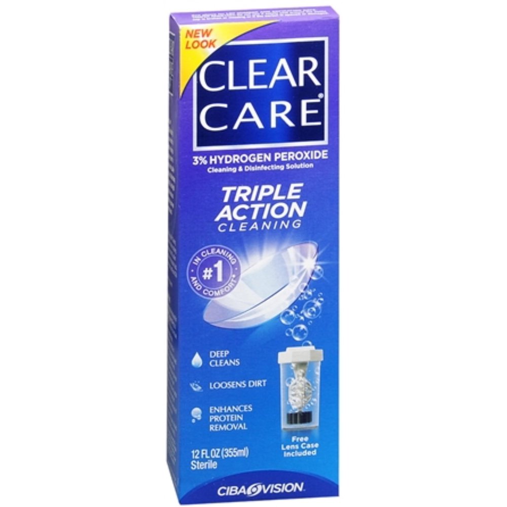 Clear Care Cleaning and Disinfecting Solution 12 oz