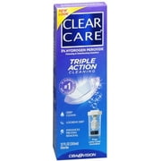 6 Pack - Clear Care Cleaning and Disinfecting Solution 12 oz