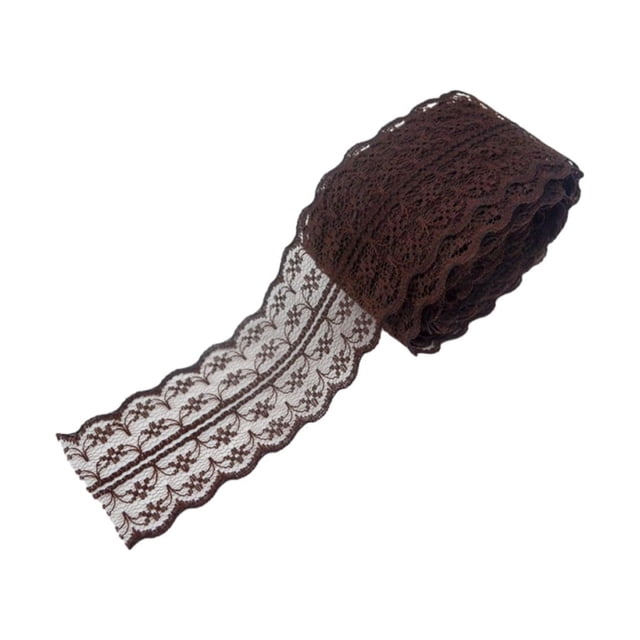 kurtrusly 1/2/3/5 Polyester Guipur Lace Decoration For DIY Projects - And Cost-effective Fabric Feels coffee 1 Pc