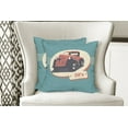 thumbnail image 4 of Ambesonne Retro Throw Pillow Cover 2 Pack, Nostalgic Antique Vehicle, 24", Red Yellow Teal, 4 of 6