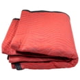thumbnail image 5 of 6 Pack 72" x 80" Heavy Duty Moving Blankets for Furniture & Appliances Protection - Red Non-Woven Zig-Zag Stitching Quilted Furniture Pads for Packing, Storage & Cargo Protection, 5 of 9