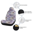 thumbnail image 3 of Goofa Lavender Flowers Printed Car Seat Covers, Automotive Seat Covers for Cars Trucks and SUVs, Quick Setup Universal Fit Elastic Seat Covers-2 PCS, 3 of 6