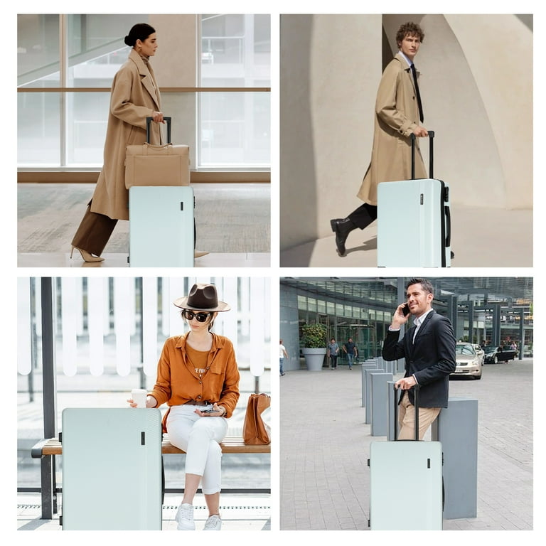 Ginza Travel 3-Piece Lightweight ABS Hardshell Suitcases with