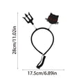 thumbnail image 2 of Halloween Pet Halloween Costumes Headband, Dog Cat Felt Spider Ghost Eyeball Hair Hoop, Halloween Costume Accessories Party Dress Up, 2 of 6