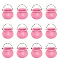 thumbnail image 2 of Vggrvlo 12PCS Halloween Cauldron Mini Halloween Witches Cauldron Halloween Decorations Indoor for St.Patrick's Day,Halloween Party FavorPink, 2 of 6