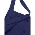 thumbnail image 5 of DYMADE Women Summer Linen Baggy Pullover Pockets Sleeveless Ankle-Length Jumpsuits, 5 of 8
