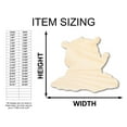 thumbnail image 2 of Unfinished Wood Groundhog Day Shape - Craft - up to 46" DIY 36" / 1/2", 2 of 3