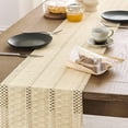 thumbnail image 5 of Boho Table Runner Macrame Farmhouse Woven Cotton Linen Rustic Table Runner with Handmade Tassels for Home Decor Dining Fall Thanksgiving 13x72 inches, 5 of 6