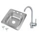 thumbnail image 1 of Tarja con Mezcladora Monomando de Acero Inoxidable MEER Faucets by CNX  TS4848+MZF815, 1 of 10
