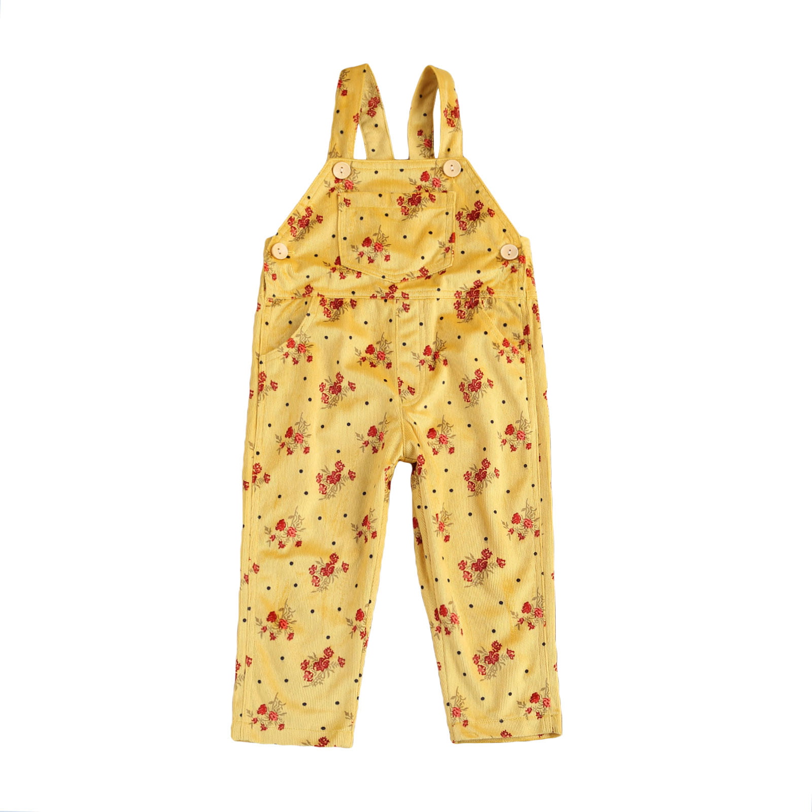 Bilo Baby Toddler Girls Floral Pattern Strap Harem Backless Jumpsuit 