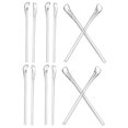 thumbnail image 1 of Uxcell Glasses End Tips 6 Pairs Eyeglass Anti Slip Ear Sock Pieces Tube Sleeve Replacement Temple, White Style 4, 1 of 5