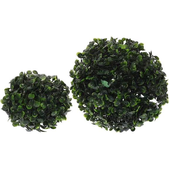 ETEREAUTY Set of 2 Faux Hanging Plant Topiary , Realistic Greenery for Indoor and Outdoor Home Decor