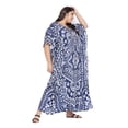 thumbnail image 4 of Gypsie Blu Women Long Kaftan Plus Size Casual Ladies Printed Maxi Dress Online, 4 of 7