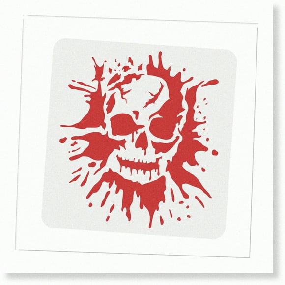 Sturdy 11.8x11.8inch Human Skeleton Sheet - Large Painting Decoration for Wall and Fabric Wood Signs - Reusable Mylar Template - Home Decor