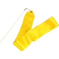 thumbnail image 3 of LAICAIW Daycount® 4M 7 Colors Dancing Ribbon Streamer Gym Rhythmic Rod Art Gymnastic Ballet Twirling Stick (Yellow), 3 of 4