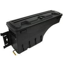 CCIYU Lockable Truck Bed Storage Tool Box Compatible for Toyota Tundra 2007-2020 Black Toolbox, Rear Wheel Well Toolbox Driver Side