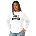 thumbnail image 4 of Girl Power Feminist Future Flower Women's Long Sleeve T Shirt Brisco Brands M, 4 of 5