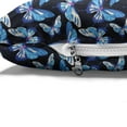 thumbnail image 4 of Butterfly Pet Bed, Romantic Layout of Repetitive Butterflies Silhouettes on a Dark Background, Resistant Pad for Dogs and Cats Cushion with Removable Cover, 24" x 39", Blue Multicolor, by Ambesonne, 4 of 4