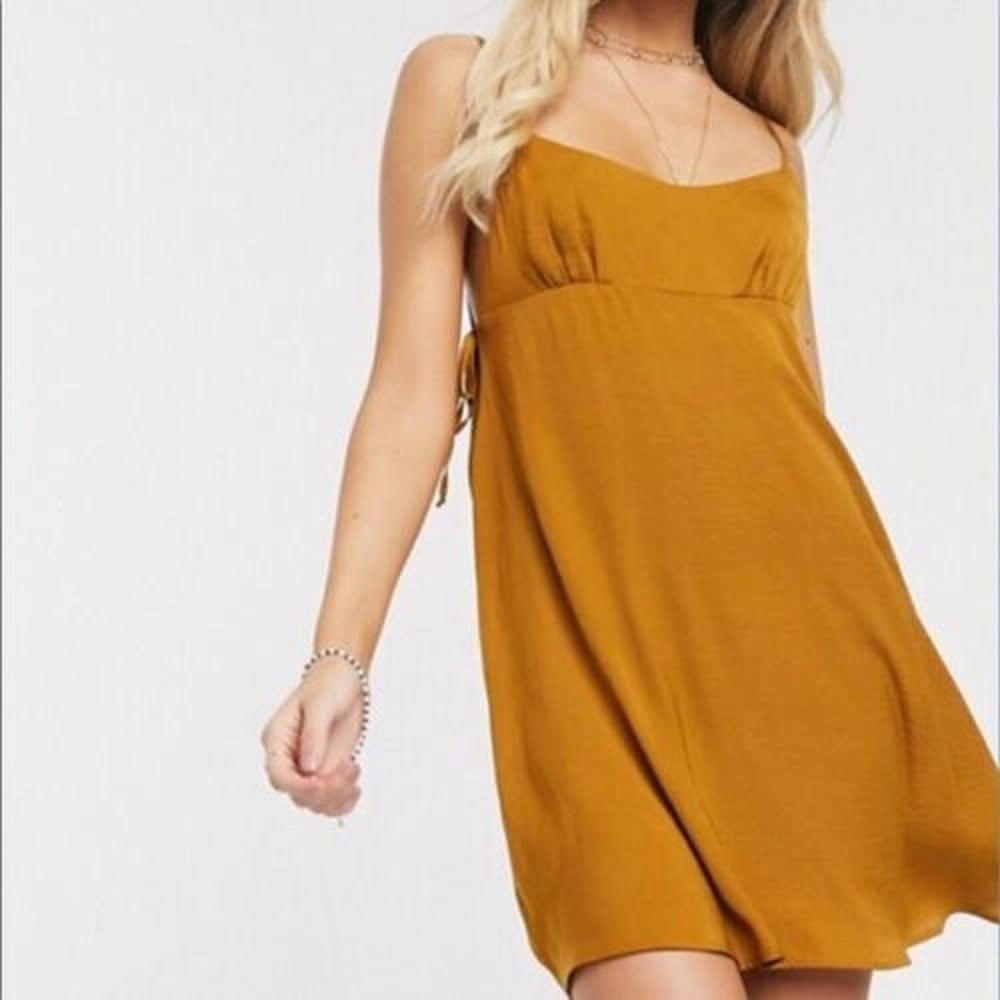 Intimately Free People Womens Smooth Sailing Empire Mini Slip Dress Tan L -  Walmart.com